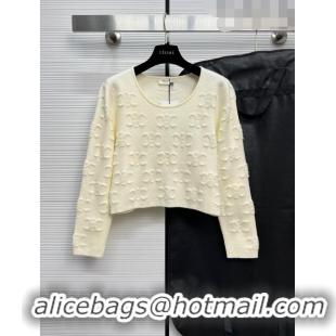 ​Traditional Discount Celine Wool Sweater C71201 Beige 2023