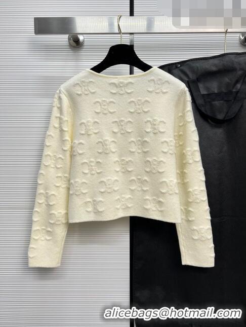 ​Traditional Discount Celine Wool Sweater C71201 Beige 2023