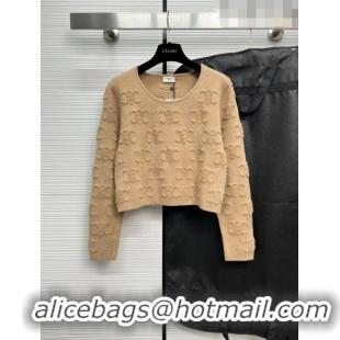 Super Quality Celine Wool Sweater C71202 Coffee 2023