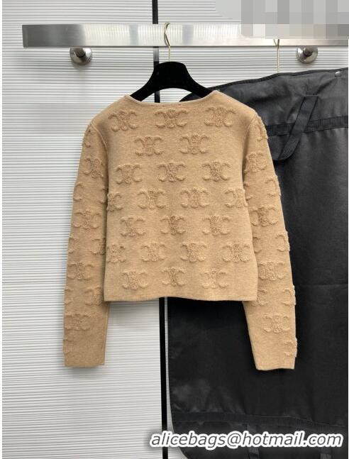 Super Quality Celine Wool Sweater C71202 Coffee 2023