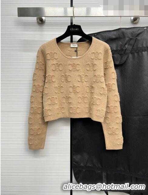 Super Quality Celine Wool Sweater C71202 Coffee 2023