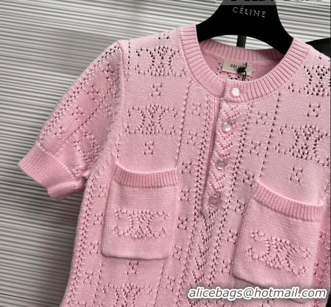 ​Grade Quality Celine Knit Dress C71203 Pink 2023