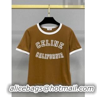 ​Low Price Celine T-shirt C71706 Brown 2023