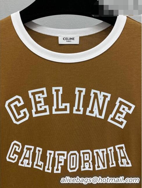 ​Low Price Celine T-shirt C71706 Brown 2023