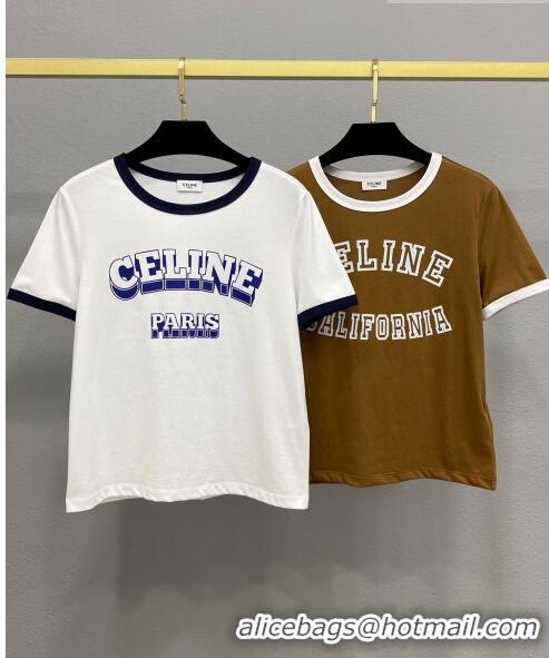 ​Low Price Celine T-shirt C71706 Brown 2023