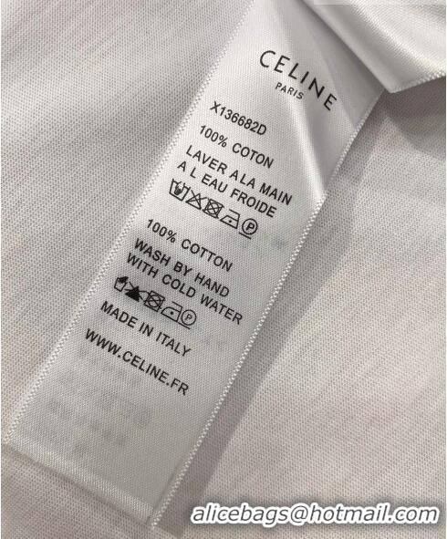 Particularly Recommended Celine T-shirt C71707 White 2023