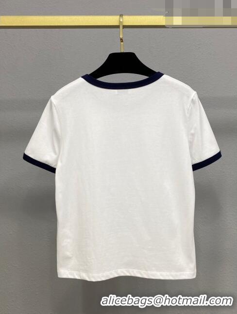 Particularly Recommended Celine T-shirt C71707 White 2023