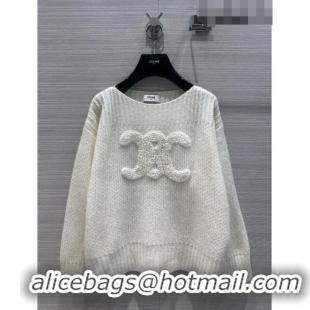 Low Cost Celine Cashmere Sweater C91526 White 2023