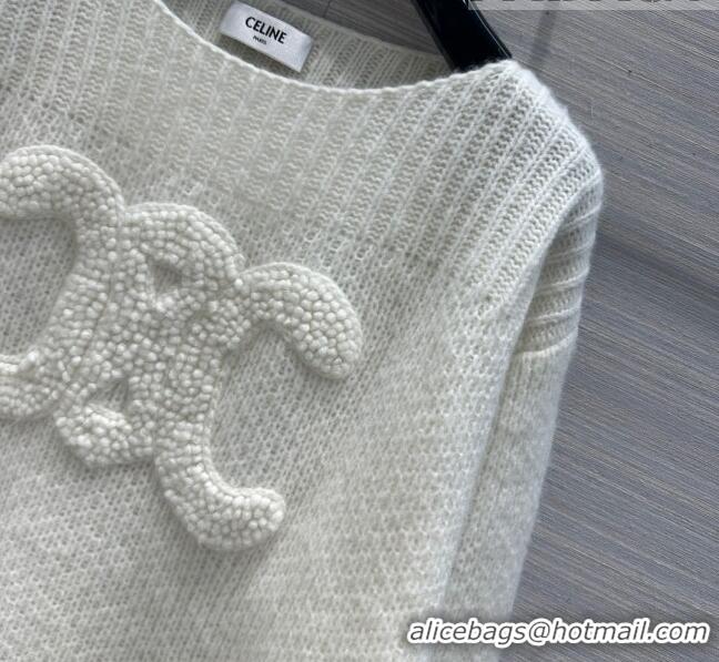 Low Cost Celine Cashmere Sweater C91526 White 2023