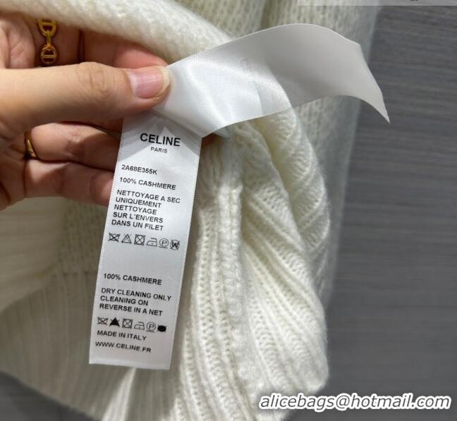 Low Cost Celine Cashmere Sweater C91526 White 2023