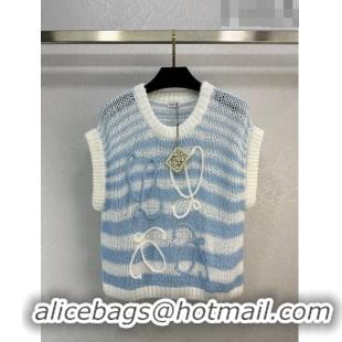 ​Grade Quality Loewe Knit Vest L71106 Blue 2023