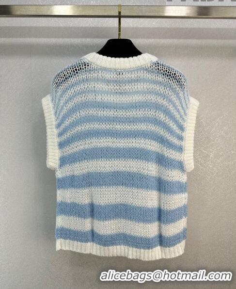 ​Grade Quality Loewe Knit Vest L71106 Blue 2023