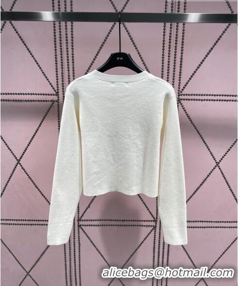 Unique Grade Loewe Knit Sweater L8510 White 2023