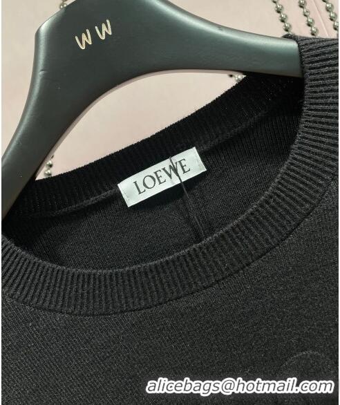 ​Good Quality Loewe Knit Sweater L8511 Black 2023