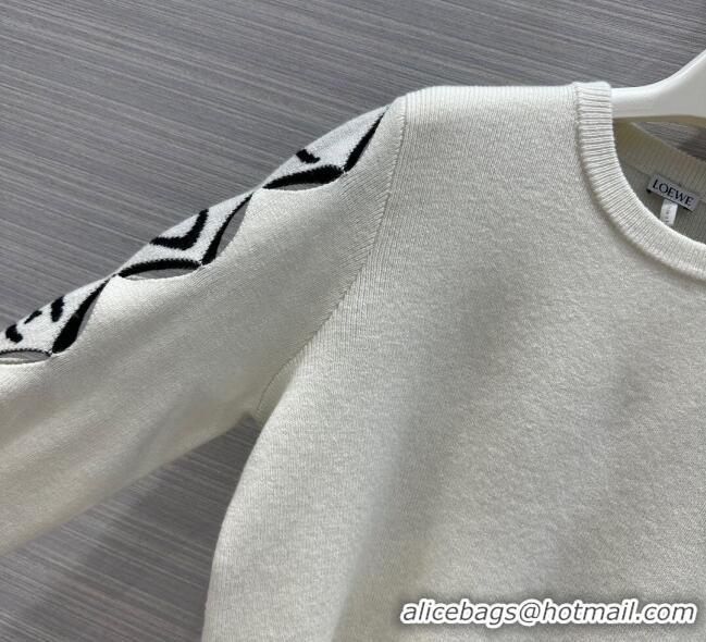 ​Super Quality Loewe Cashmere Sweater L81604 White 2023