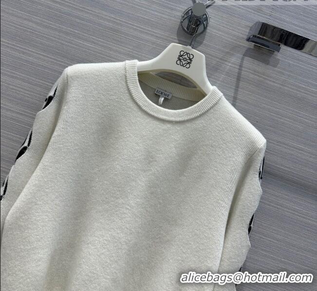 ​Super Quality Loewe Cashmere Sweater L81604 White 2023