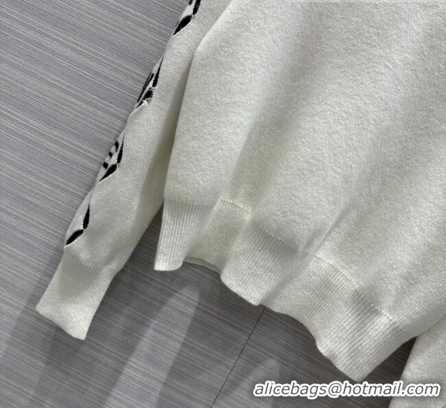 ​Super Quality Loewe Cashmere Sweater L81604 White 2023