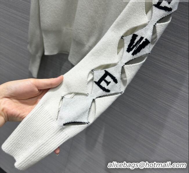 ​Super Quality Loewe Cashmere Sweater L81604 White 2023