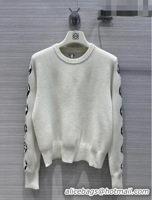 ​Super Quality Loewe Cashmere Sweater L81604 White 2023