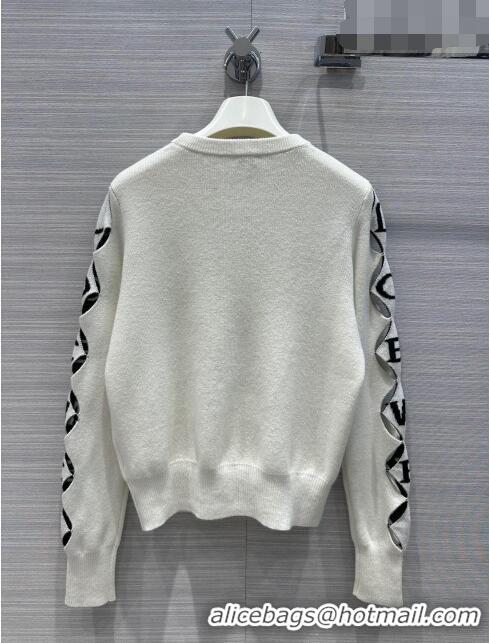 ​Super Quality Loewe Cashmere Sweater L81604 White 2023