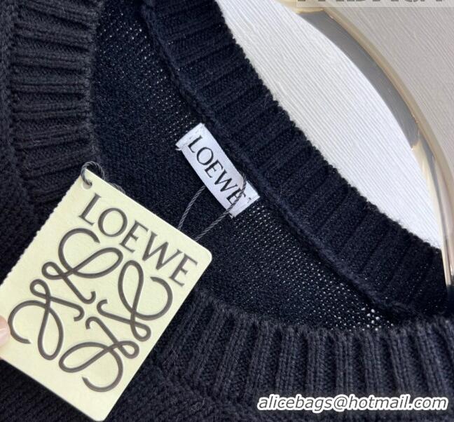 ​Unique Discount Loewe Cashmere & Wool Sweater L82429 Black 2023