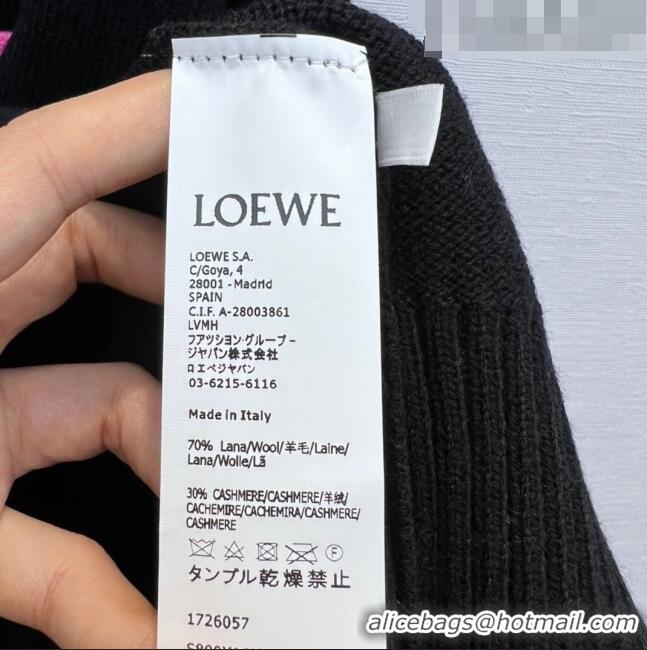 ​Unique Discount Loewe Cashmere & Wool Sweater L82429 Black 2023