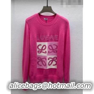 ​Shop Discount Loewe Cashmere & Wool Sweater L82427 Pink 2023