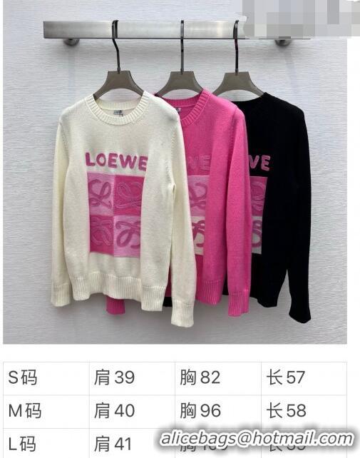 ​Shop Discount Loewe Cashmere & Wool Sweater L82427 Pink 2023