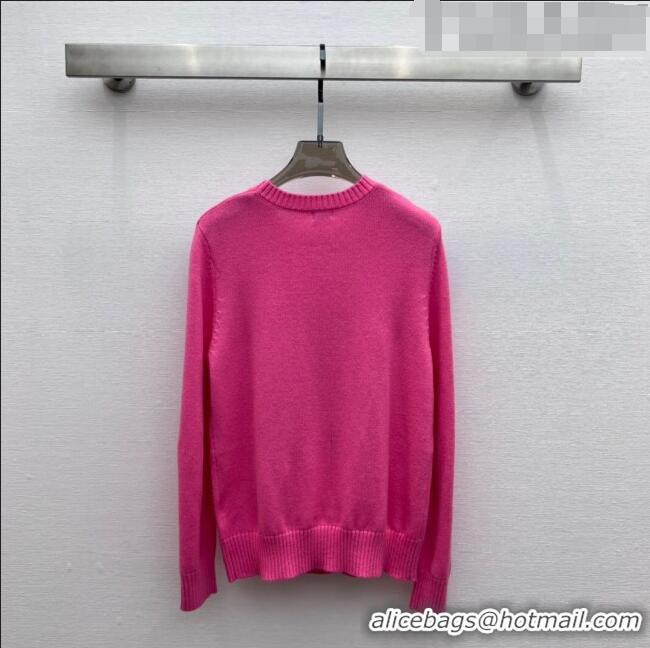 ​Shop Discount Loewe Cashmere & Wool Sweater L82427 Pink 2023