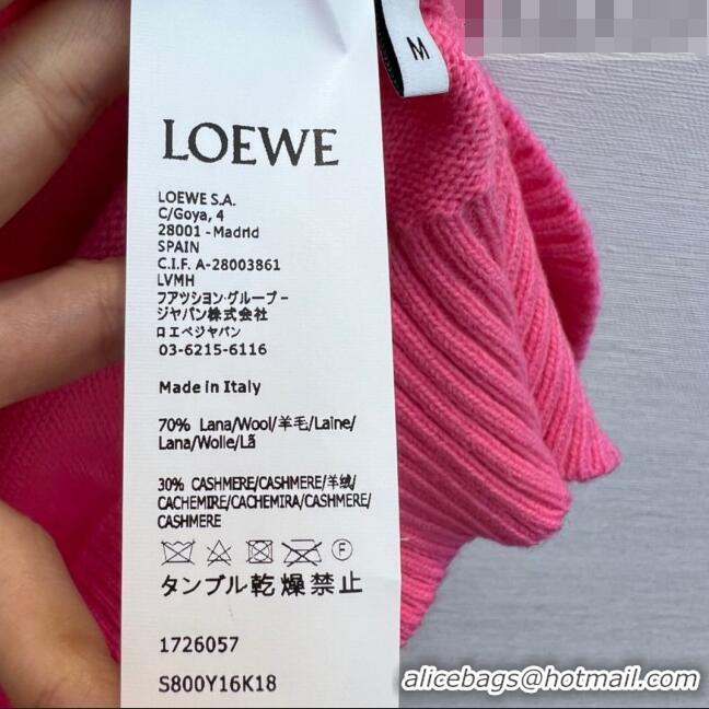 ​Shop Discount Loewe Cashmere & Wool Sweater L82427 Pink 2023