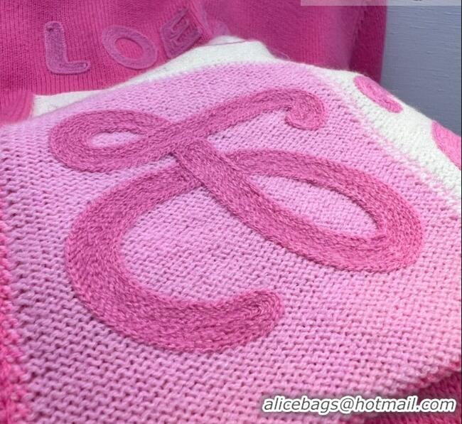 ​Shop Discount Loewe Cashmere & Wool Sweater L82427 Pink 2023