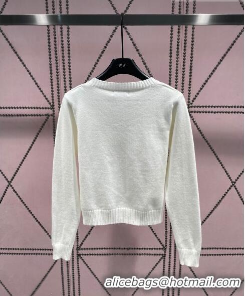 ﻿Traditional Specials Loewe Knit Sweater L82505 White 2023