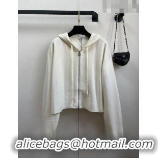 Trendy Design Loewe Wool Cardigan L82507 White 2023