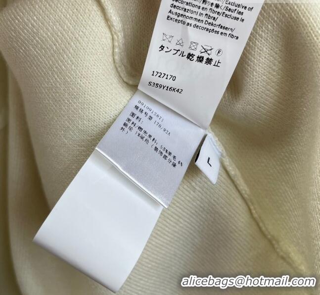 Trendy Design Loewe Wool Cardigan L82507 White 2023