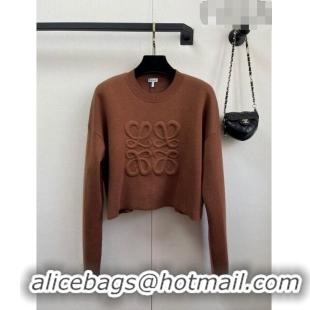 ​Top Quality Loewe Wool Sweater L82502 Brown 2023