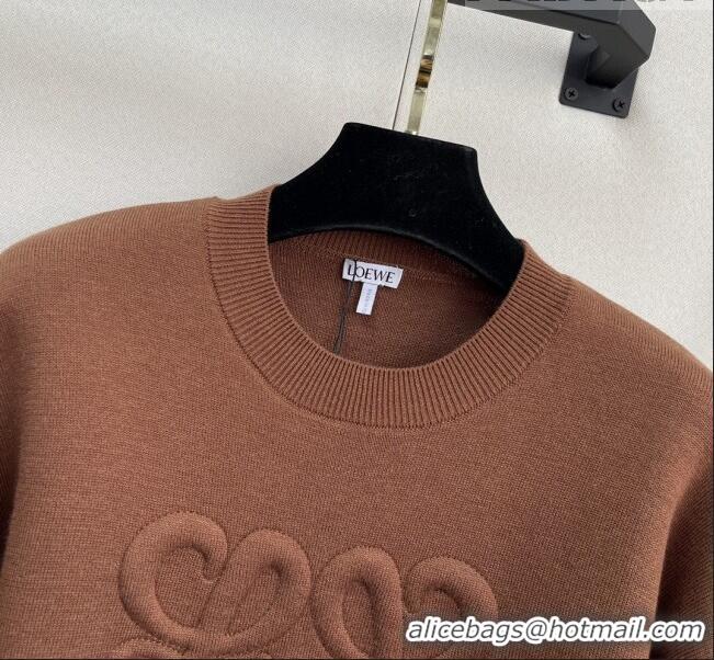 ​Top Quality Loewe Wool Sweater L82502 Brown 2023