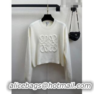 ​Best Product Loewe Wool Sweater L82503 White 2023