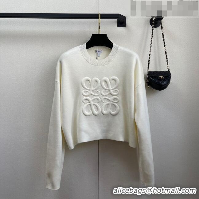 ​Best Product Loewe Wool Sweater L82503 White 2023