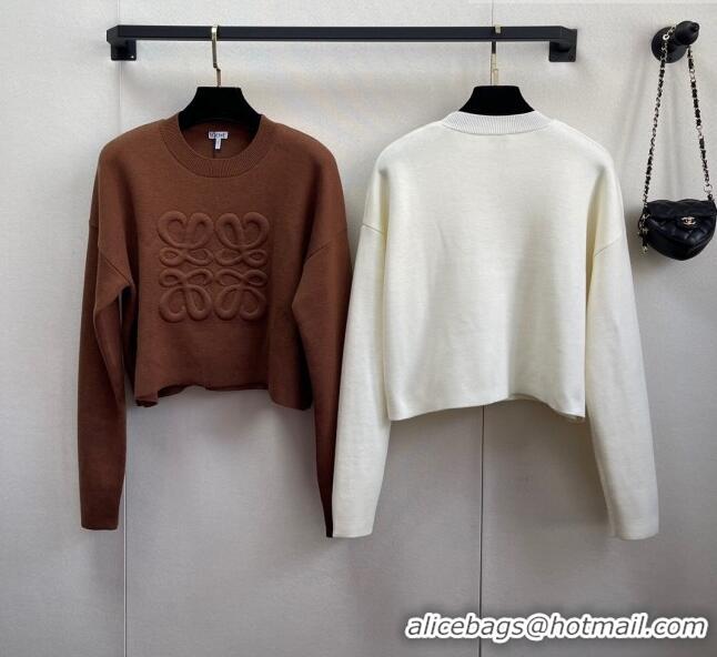 ​Best Product Loewe Wool Sweater L82503 White 2023