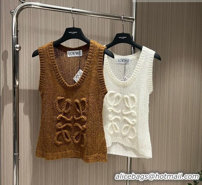 ​Trendy Design Loewe Knit Vest L91527 Brown 2023