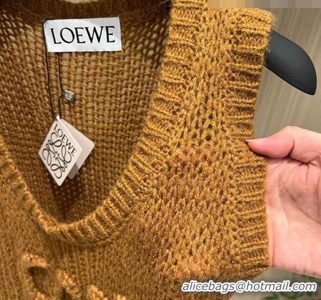 ​Trendy Design Loewe Knit Vest L91527 Brown 2023