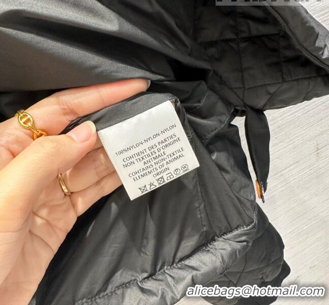 ​Reasonable Price Hermes Quilted Jacket H91426 Black 2023