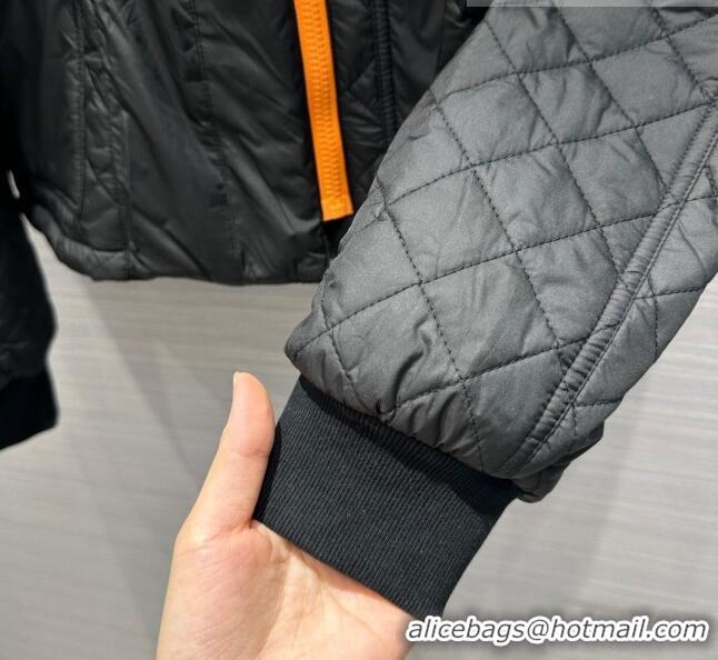 ​Reasonable Price Hermes Quilted Jacket H91426 Black 2023