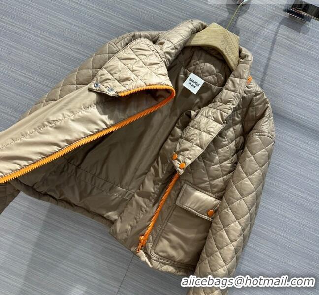 ​Good Taste Hermes Quilted Jacket H91425 Beige 2023