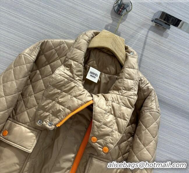 ​Good Taste Hermes Quilted Jacket H91425 Beige 2023