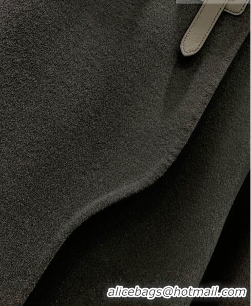 Good Taste Hermes Cashmere Coat H91432 Black 2023