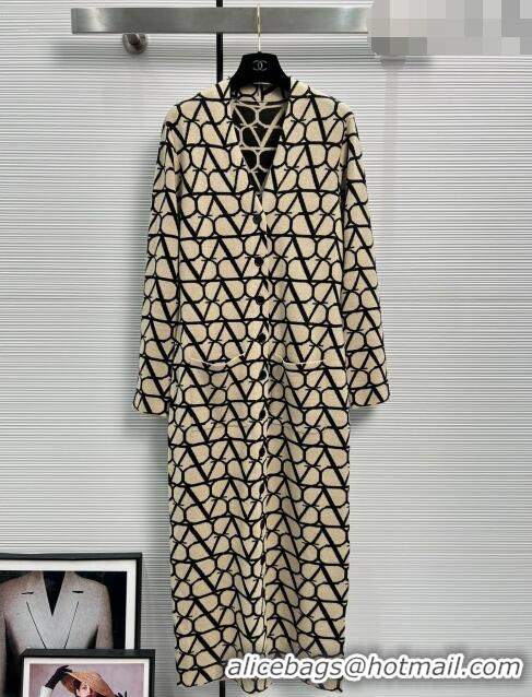 ​Unique Discount Valentino Wool Long Cardigan V9906 Brown 2023