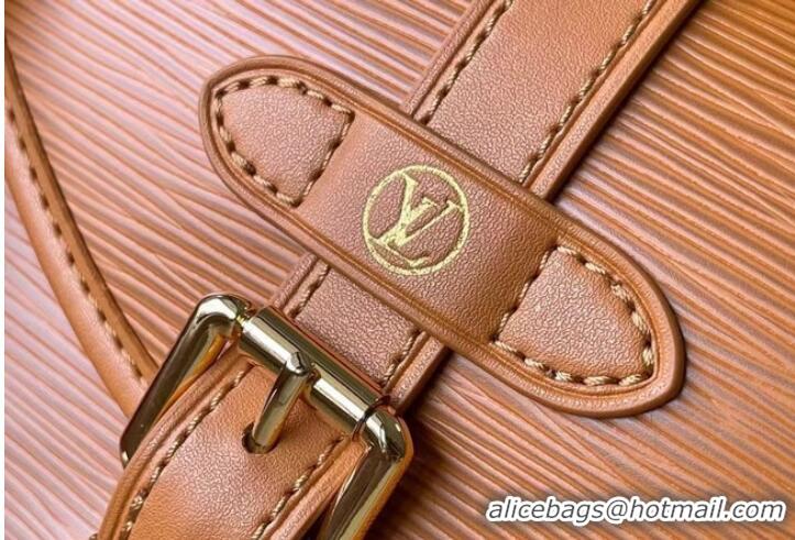 Top Quality Louis Vuitton Epi Leather Saumur BB M23469 Cognac Brown