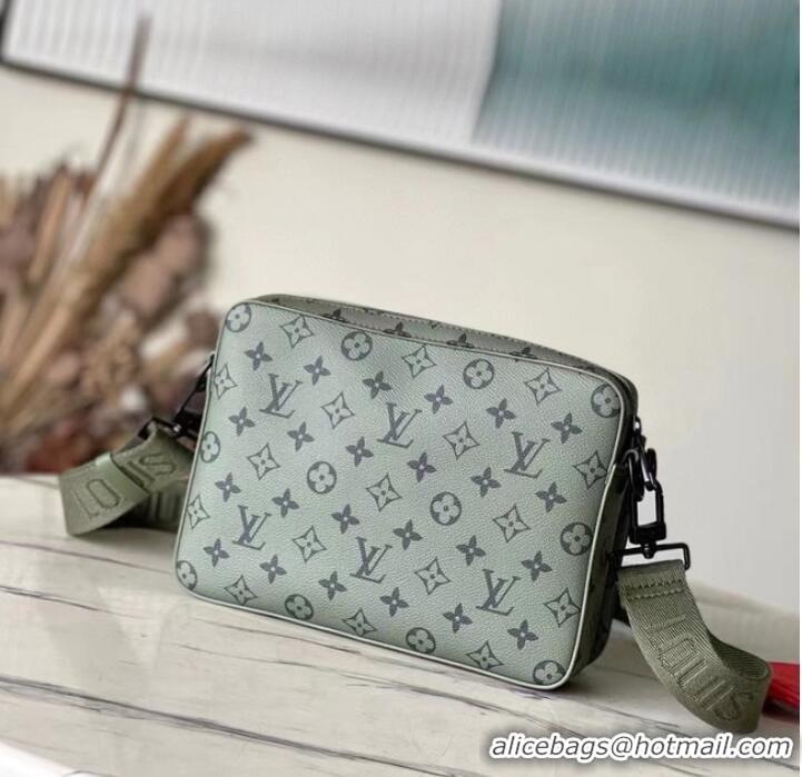 Pretty Style Louis Vuitton Trio Messenger M23783 Khaki Green