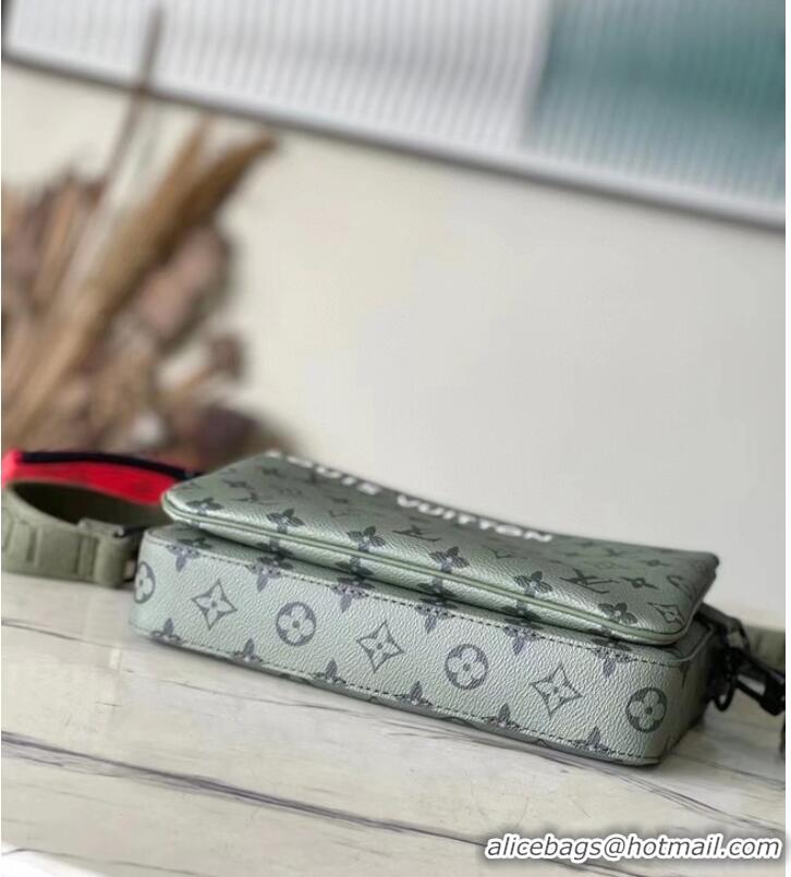 Pretty Style Louis Vuitton Trio Messenger M23783 Khaki Green